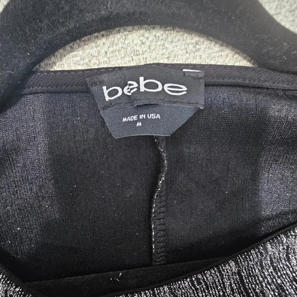 Bebe short sleeve shimmer mini dress​ - Picture 3 of 4